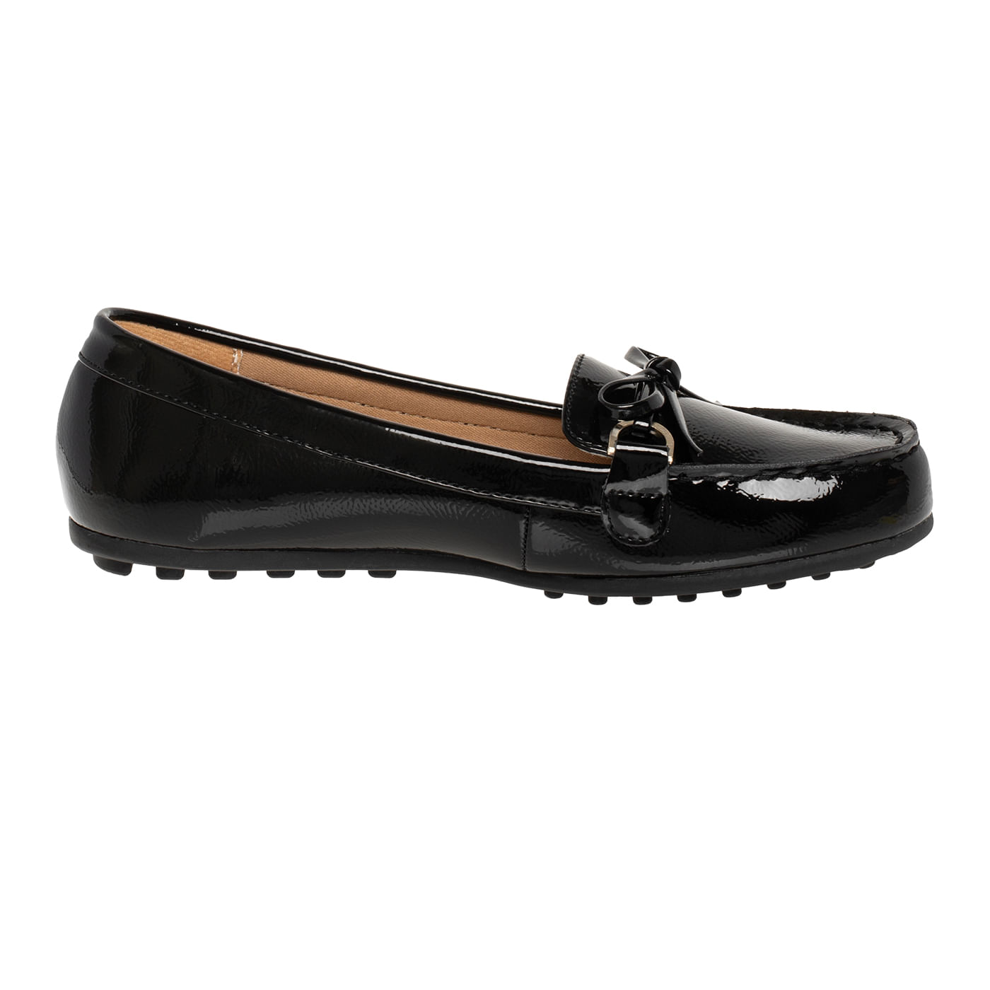 Zapatos Casuales Deja Tipo Mocasín Para Mujer Negro Comfort Plus 210120