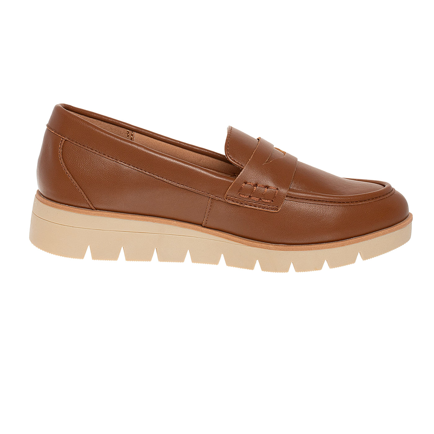 Zapatos Casuales Tipo Mocasín Kiley Para Mujer Cogñac Comfort Plus 201551