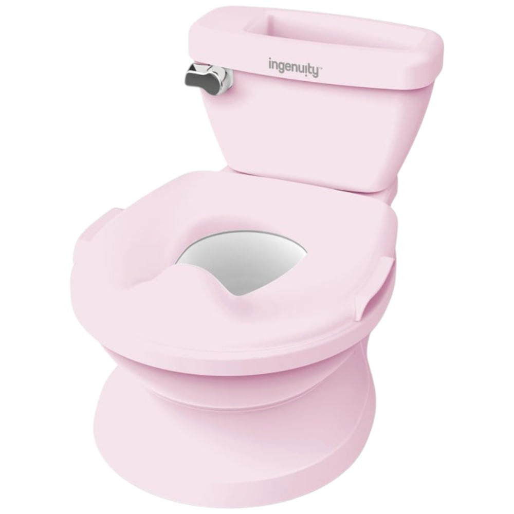 Entrenador de baño Ingenuity My Size Pro rosa para bebé