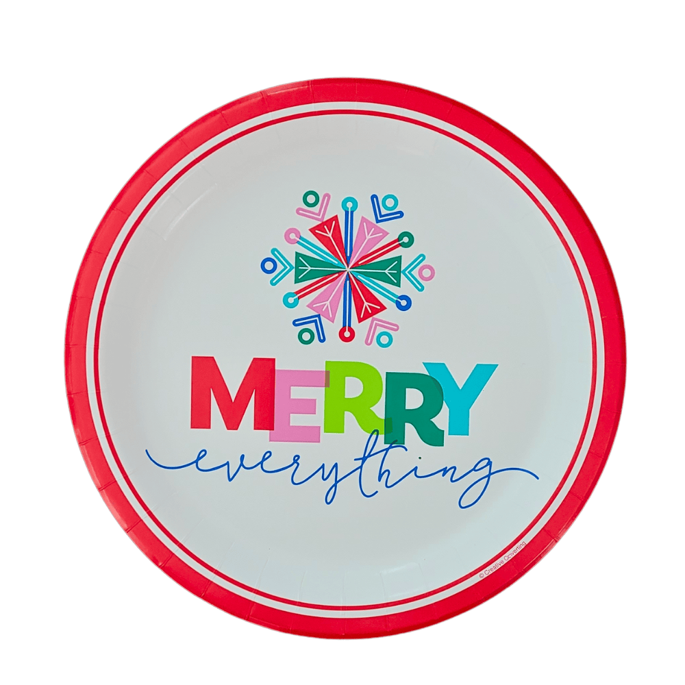 Plato de carton de 9 pulgadas con diseño