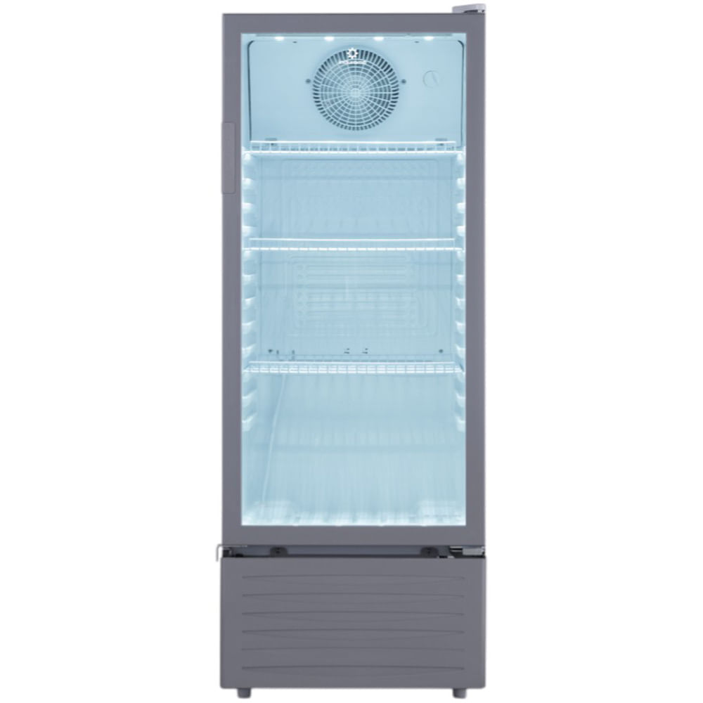 Vitrina refrigerante Indurama 215 L (7.6 PCU) blanco VFV215 LOWE +  Ventilador 3 en 1