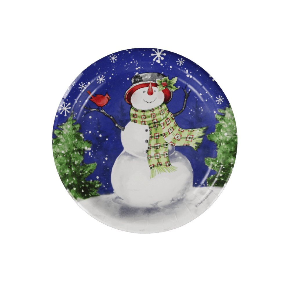 Plato de cartón de 7 pulgadas con diseño