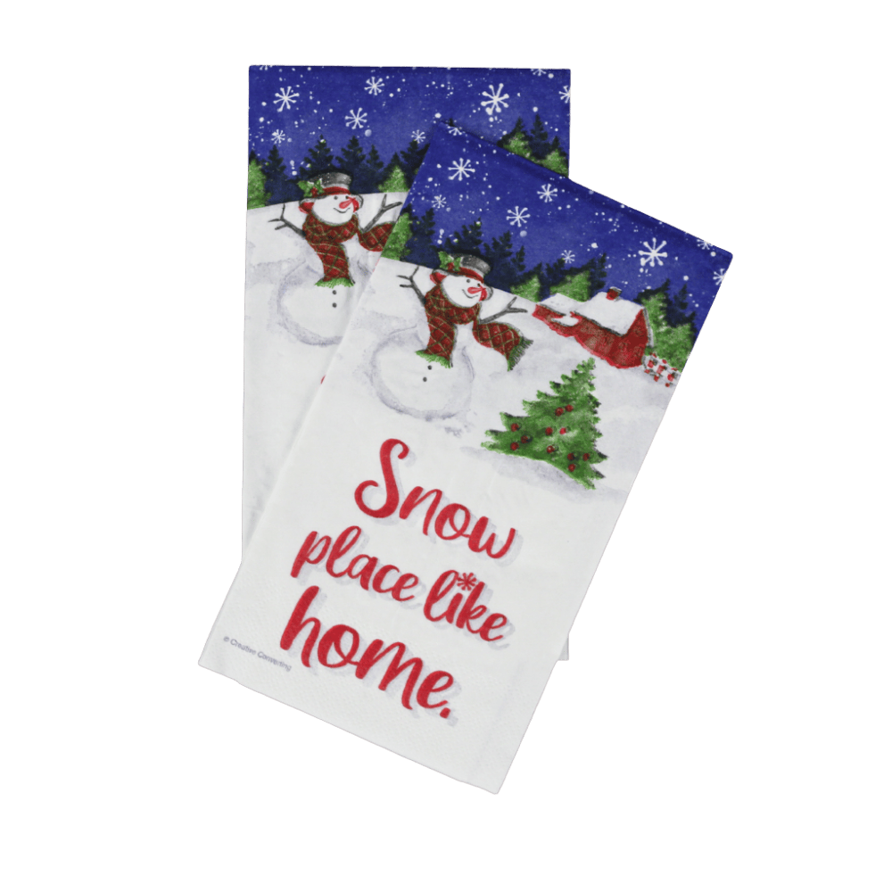 Servilleta de papel rectangular con diseño