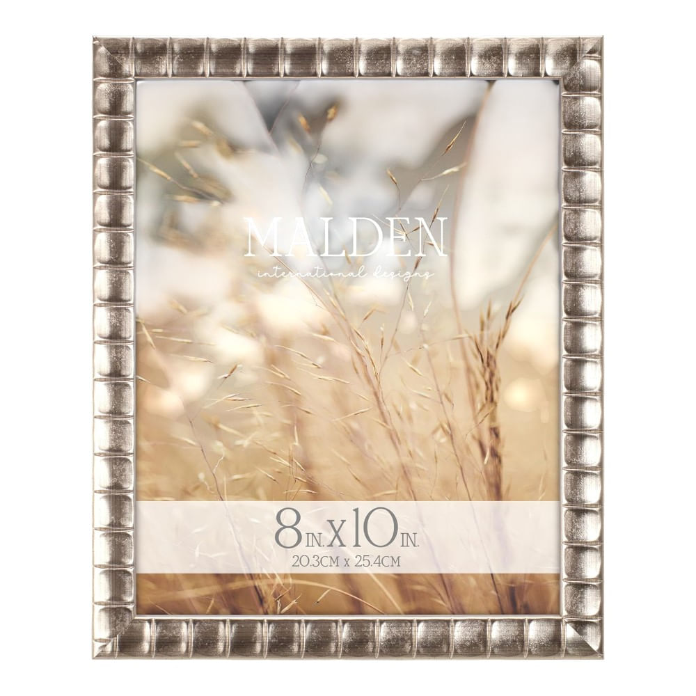 Portarretrato marco decorativo "golden facet" de plástico 20.3x25.4 cm