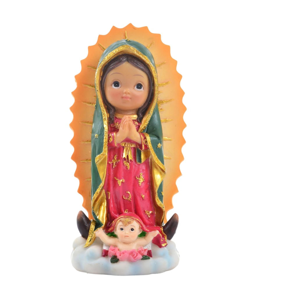 Figura religiosa infantil Virgen de Guadalupe 12 cm