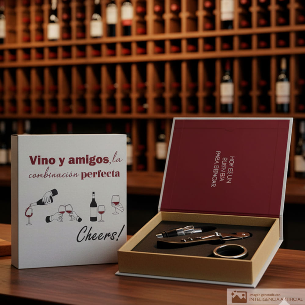 Set 3 accesorios para vino 16.5x14.5x4 cm