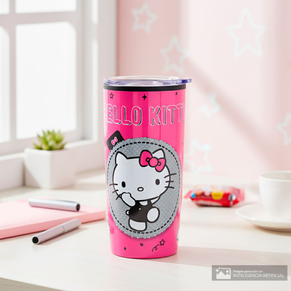 Termo Sanrio doble pared de acero inoxidable Hello Kitty 500 ml