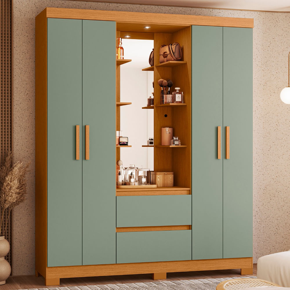 Ropero Olimpia 2 gavetas con espejo