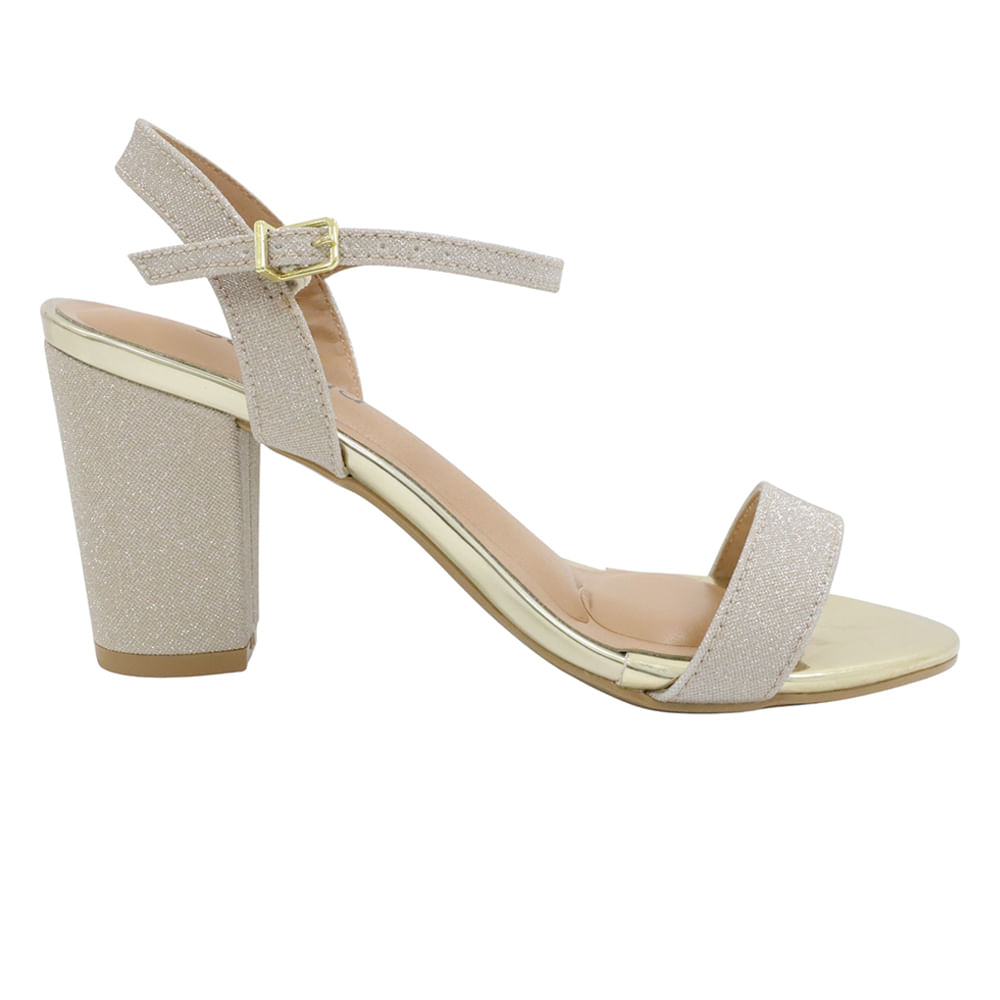 Sandalia de vestir Sabrina color dorado para mujer