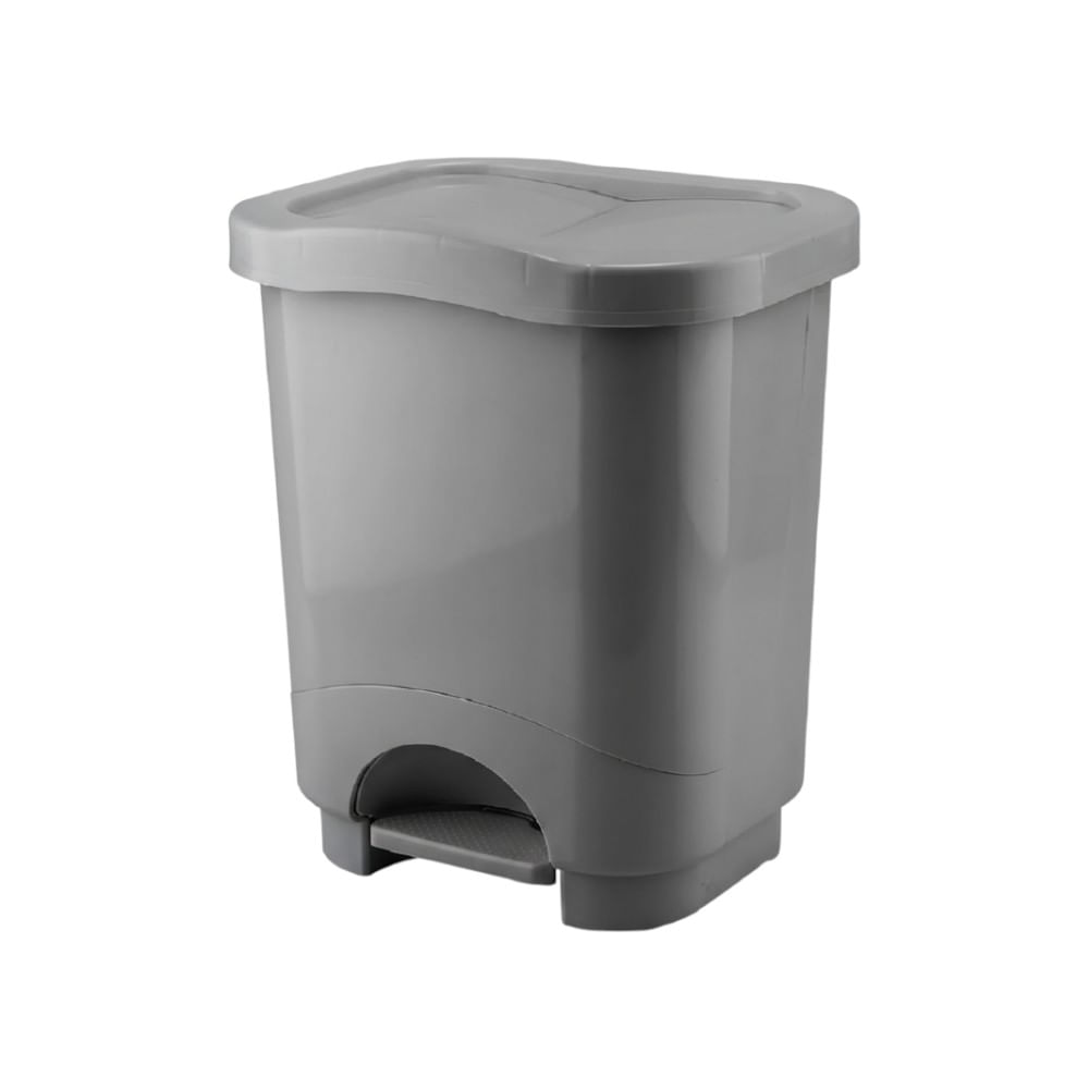 Basurero Automático Danubio N25, 19 litros con pedal, en color gris