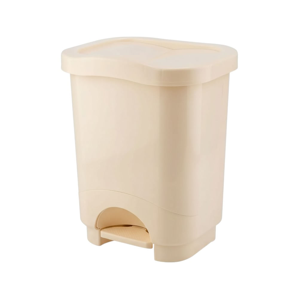 Basurero Automático Danubio N25, 19 litros con pedal, en color beige