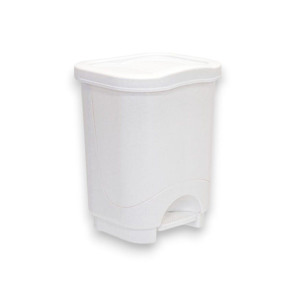 Basurero Automático Danubio N25, 19 litros con pedal, en color blanco