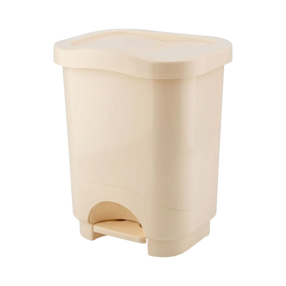 Basurero Automático Danubio N30 con pedal, 24 litros en color beige