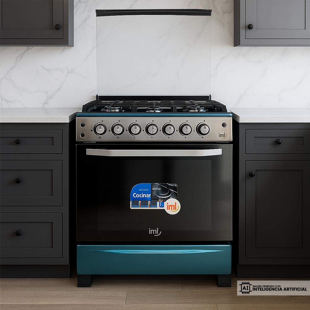Cocina con horno de Acero Inoxidable 30 IML