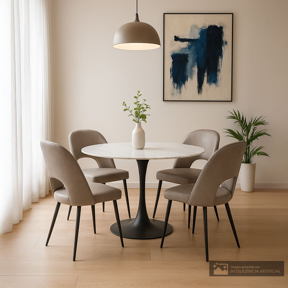 Comedor 4 personas ovalado Targa pluto