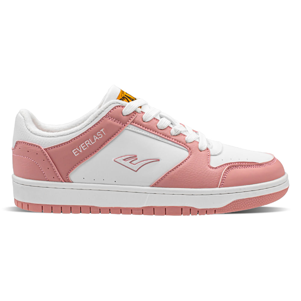 Zapato casual Everlast color blanco/rosado para mujer