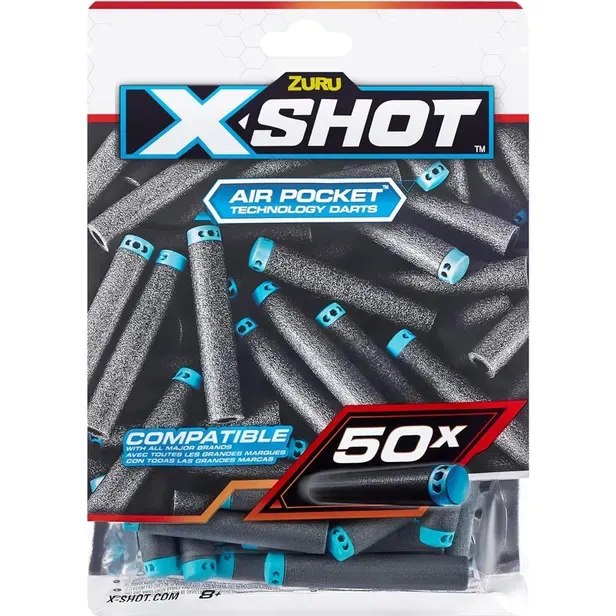 Zuru X-shot refil de dardos foilbag 50 dardos