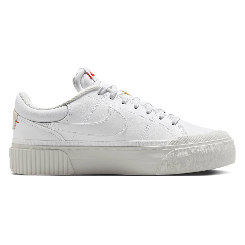 Zapato Nike Court Legacy Lift casual blanco para mujer