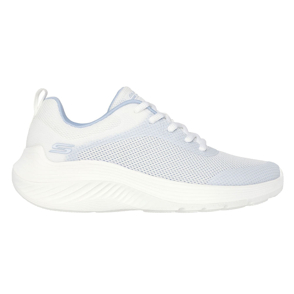 Zapato casual Skechers Bobs Squad color gris para mujer