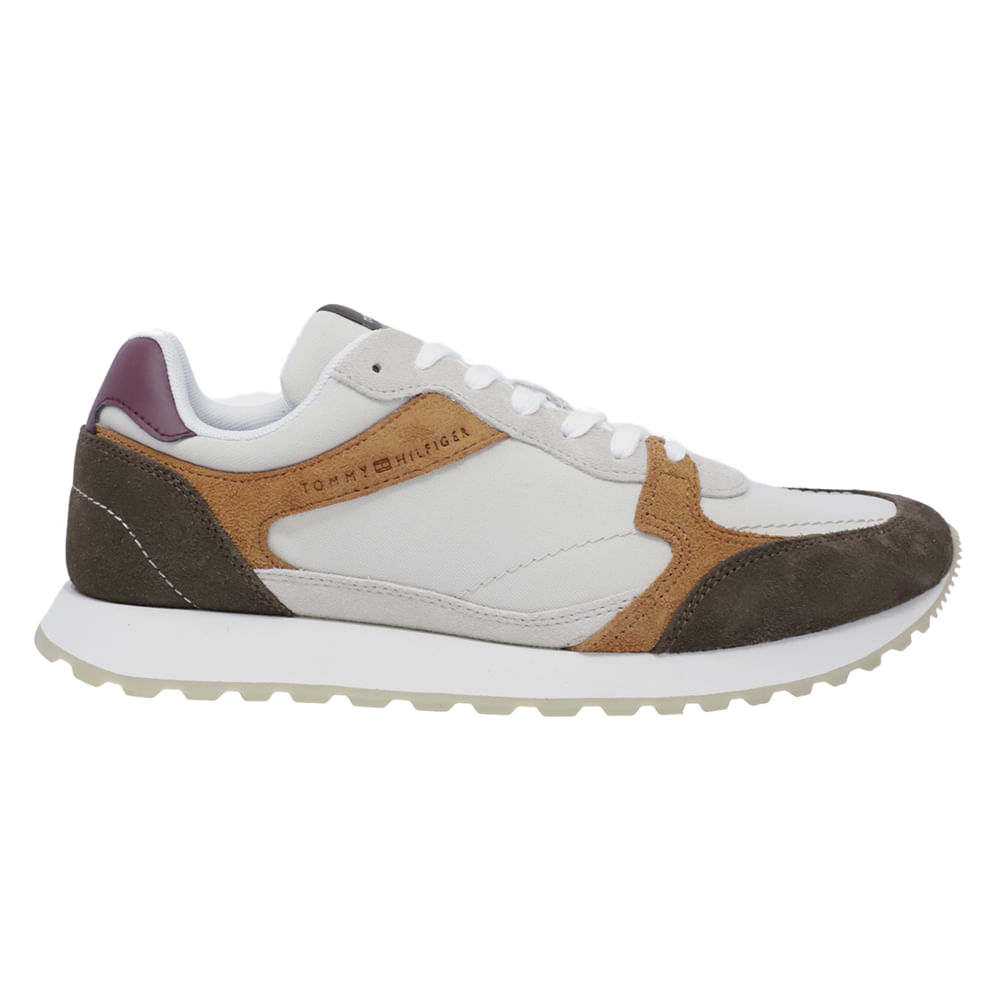 Zapato casual Tommy Hilfiger blanco/café para hombre