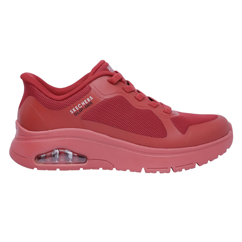 Zapato deportivo casual Skechers rojo para hombre