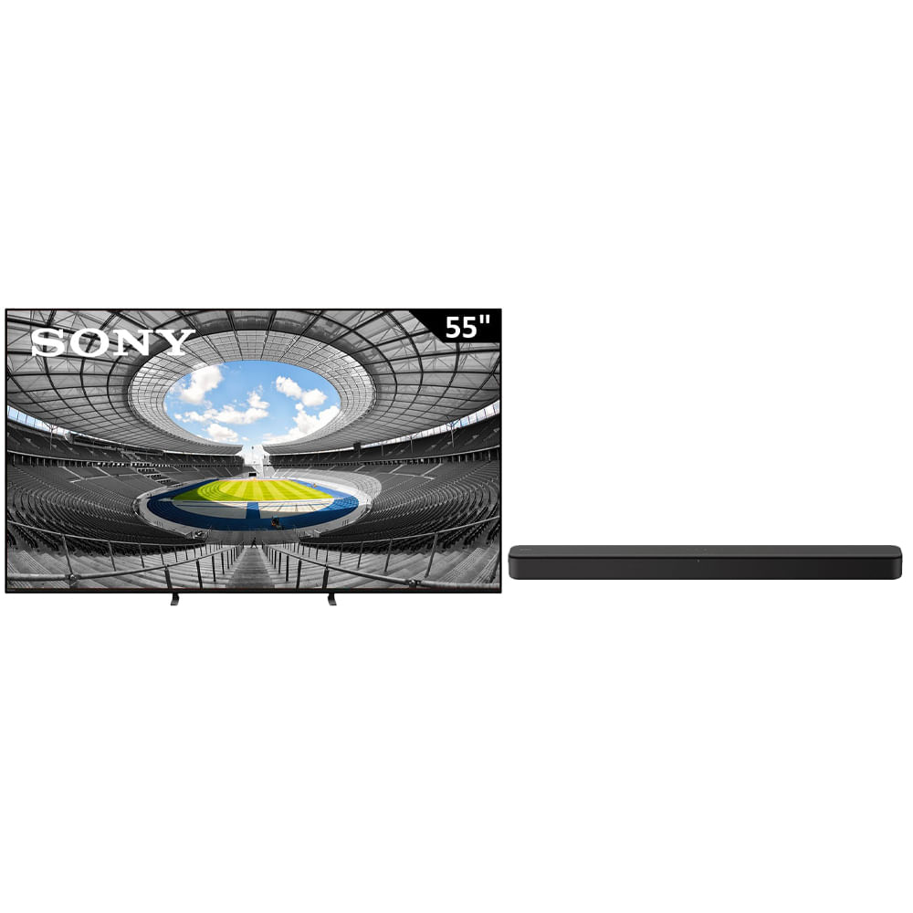 Pantalla Sony 55" (139.7 cm) Mini LED UHD 4K HDR10 K-55XR50 + Barra de sonido Sony HT-S100F