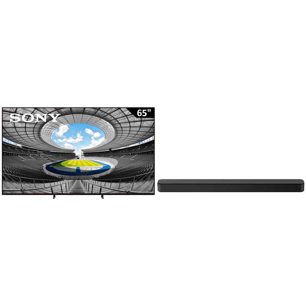 Pantalla Sony 65" (165.1 cm) Mini LED UHD 4K HDR10 K-65XR50 + Barra de sonido Sony HT-S100F