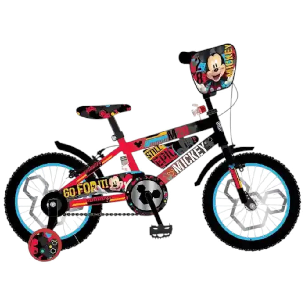 Bicicleta Mickey Mouse Rin 12 super deluxe para niño
