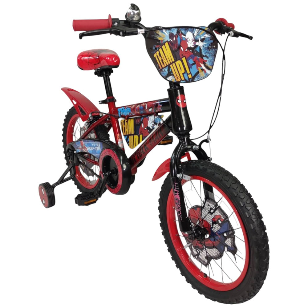 Bicicleta Spiderman Rin 16 super deluxe para niño