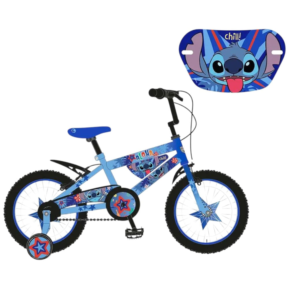 Bicicleta Stitch Rin 16 super deluxe para niña