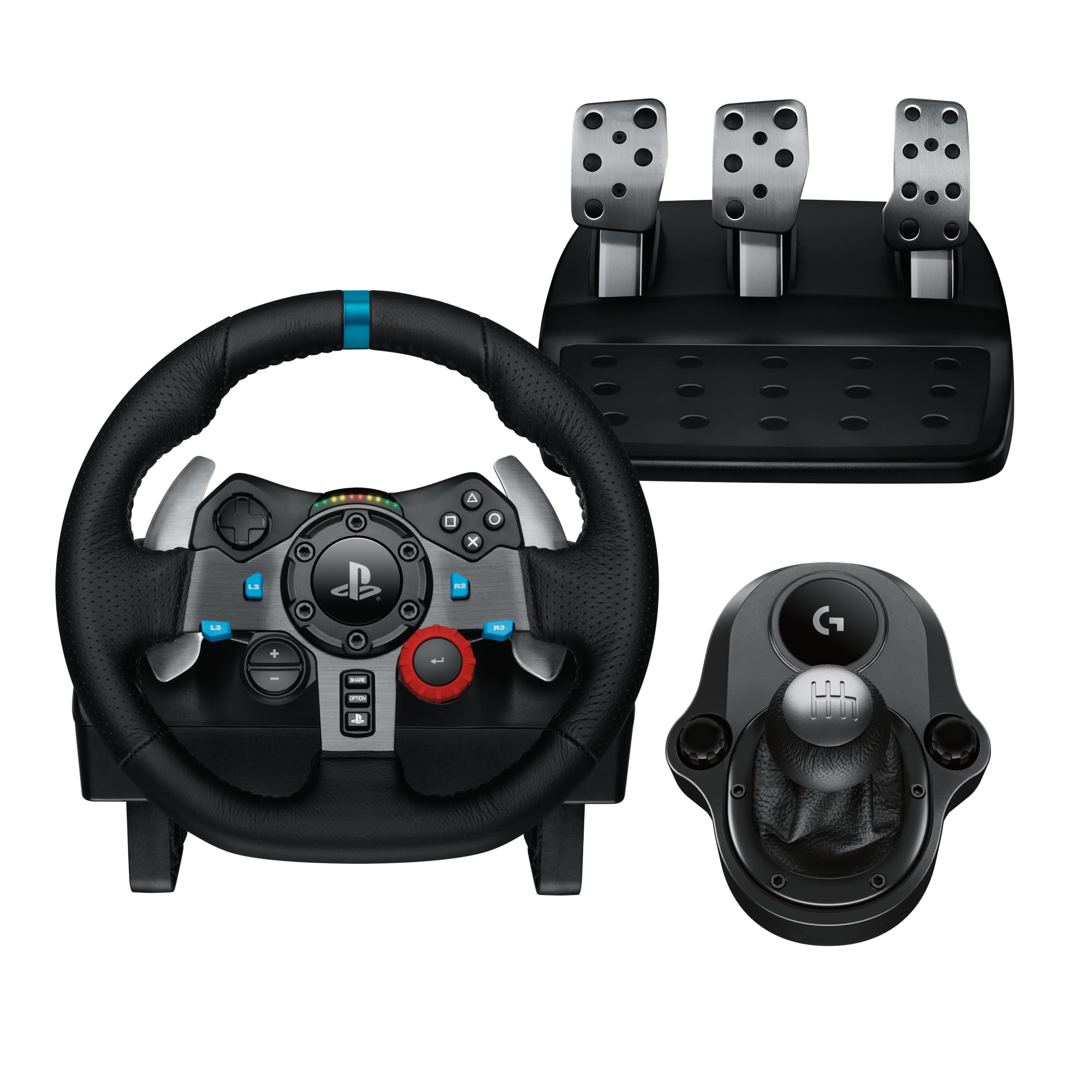 Bundle gaming Logitech timón + pedal +palanca de cambio G29
