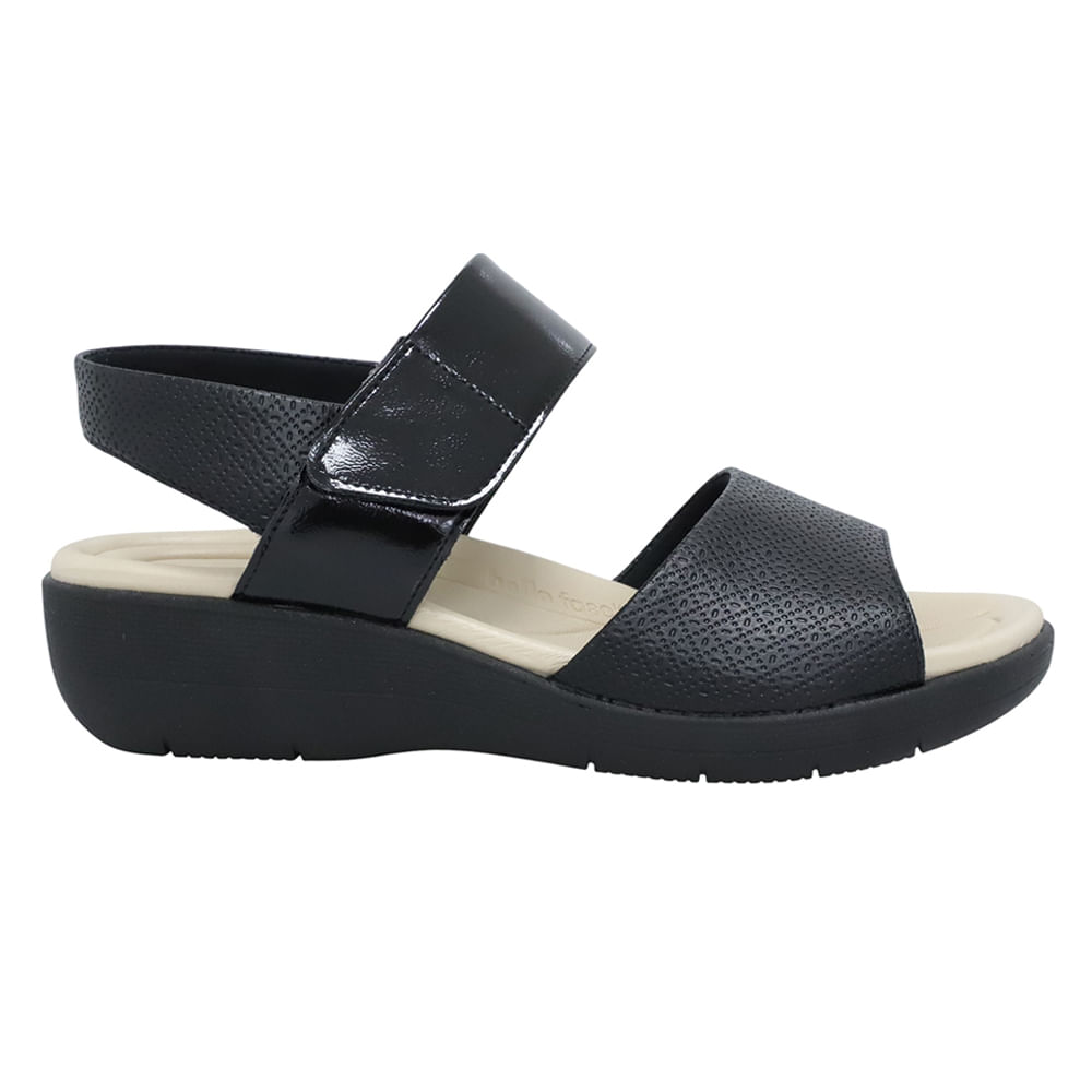 Sandalia casual Piccadilly color negro para mujer