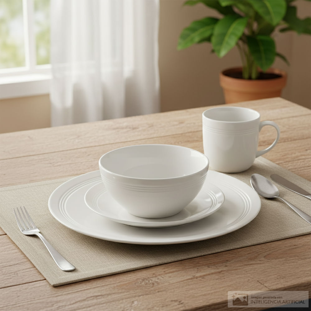 Vajilla Detalles Aram de porcelana 16 piezas