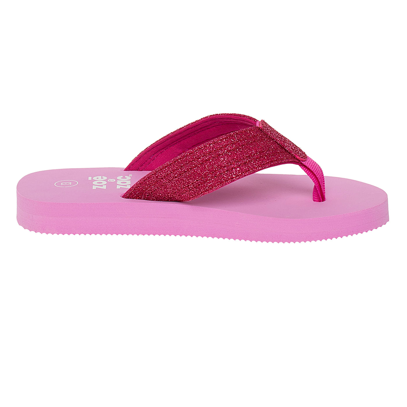 Sandalias Planas Para Niña Rosa Brillante Zoe & Zac 210285