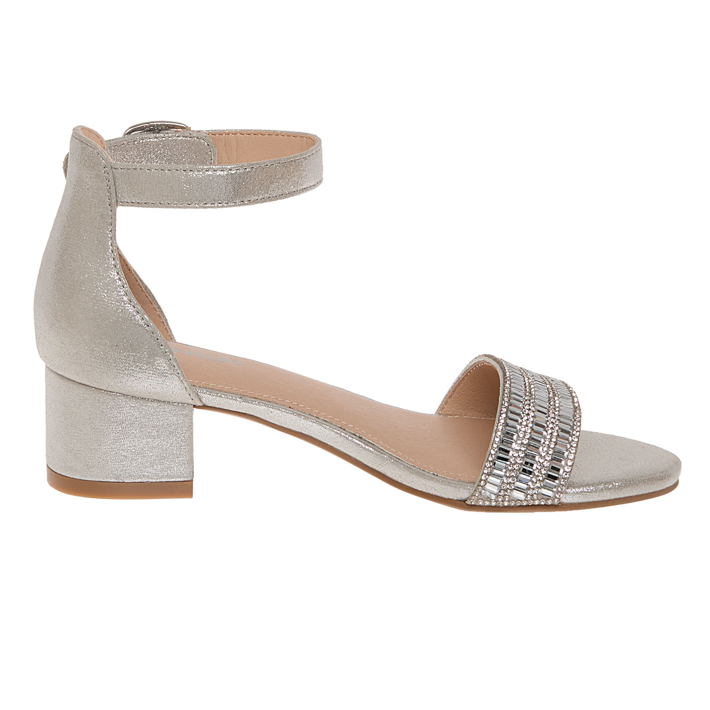 Sandalias De Vestir Brielle Para NiÃ±a Plateado Fioni 210267