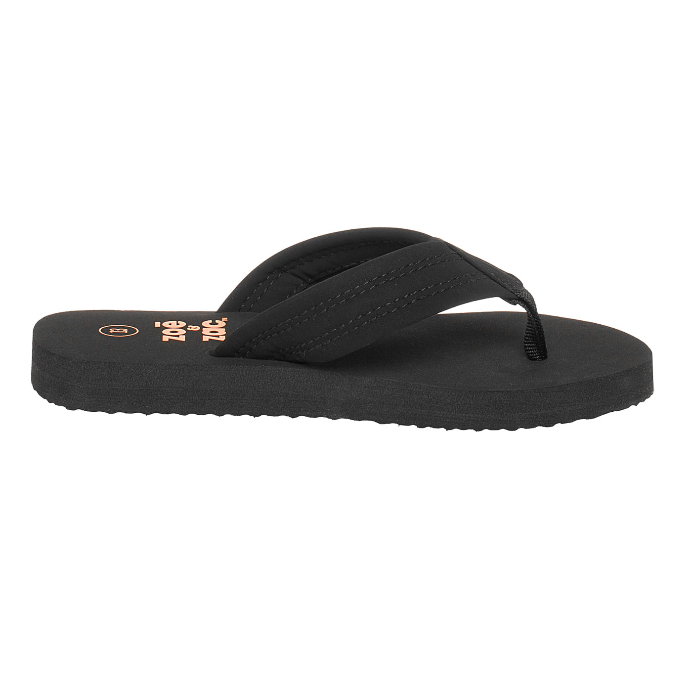 Sandalias Planas Para Niño Negro Zoe & Zac 210247