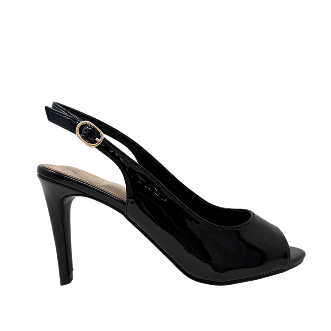 Zapatos de tacón slingback Verena para mujer color negro