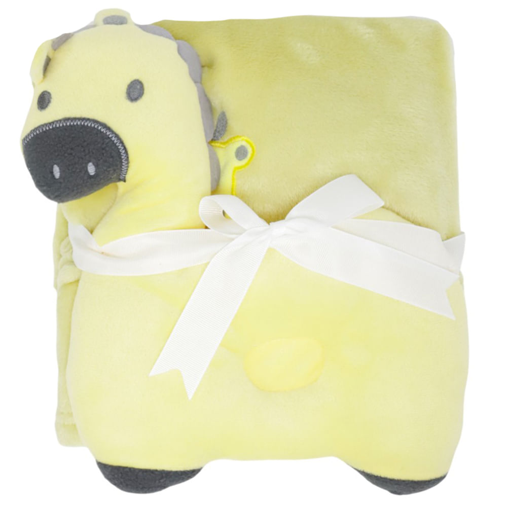 Frazada con almohada de soporte tipo jirafa para bebé