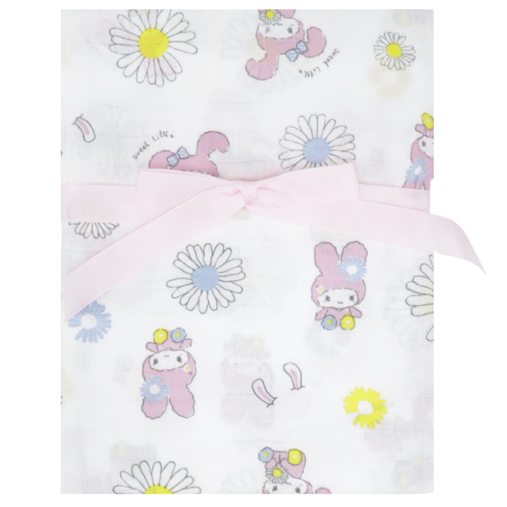 Frazada muselina con estampado de My Melody para bebé