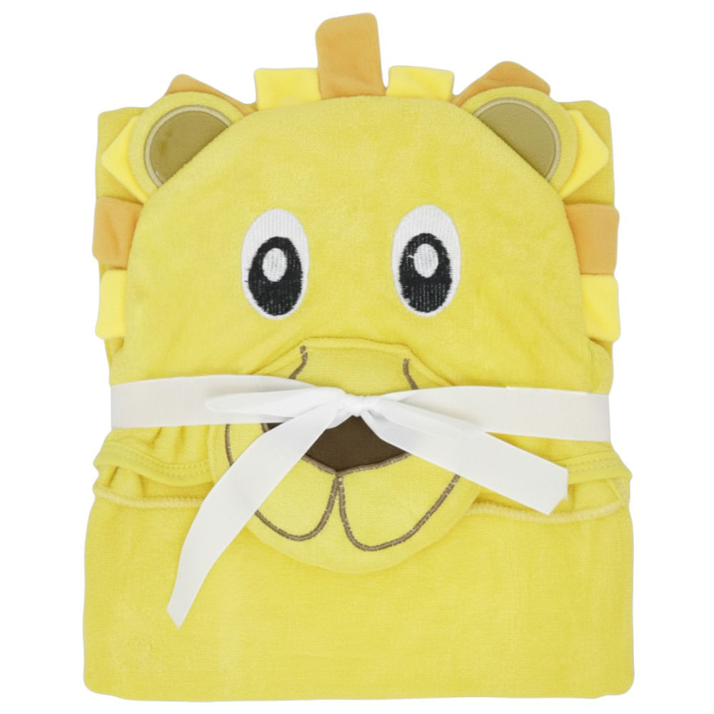 Toalla de baño con capucha de León 75 × 75 cm para bebé