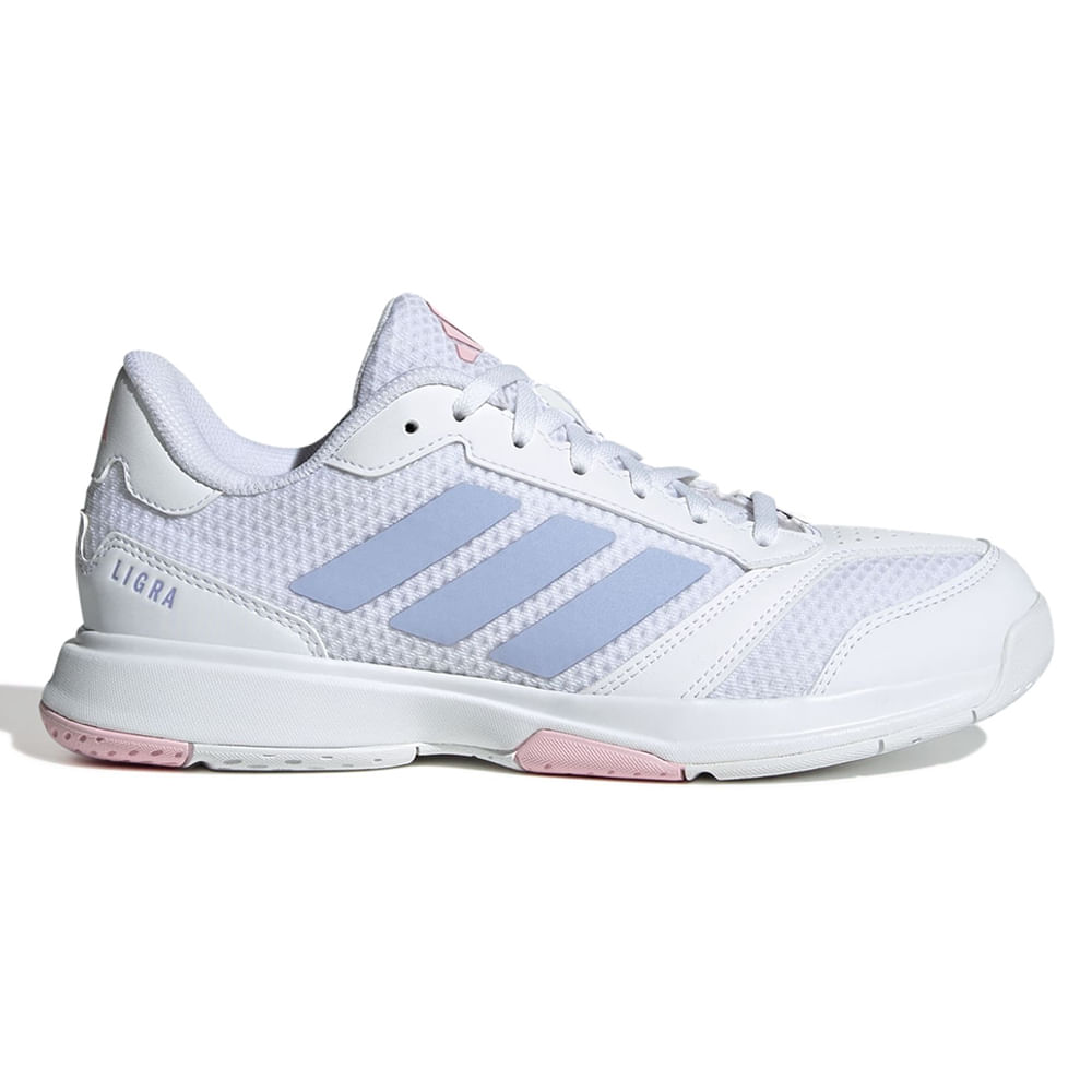 Zapato Adidas Hanball Ligra 8 color blanco para mujer