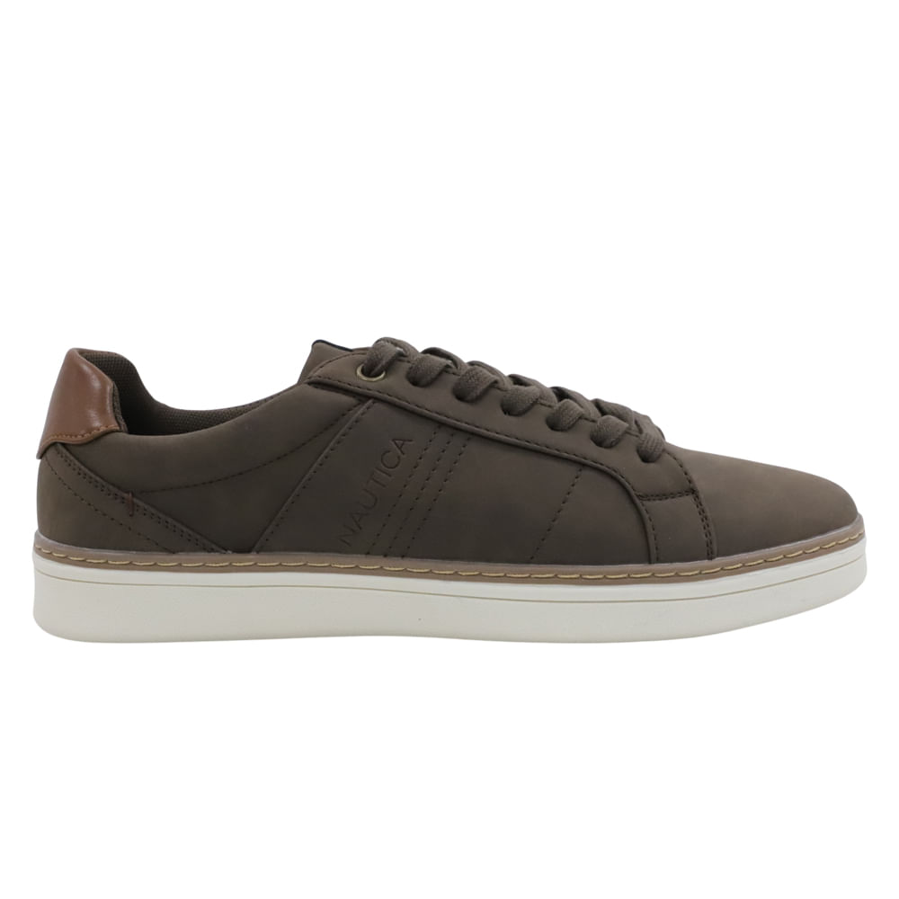 Zapato deportivo casual Nautica café para hombre