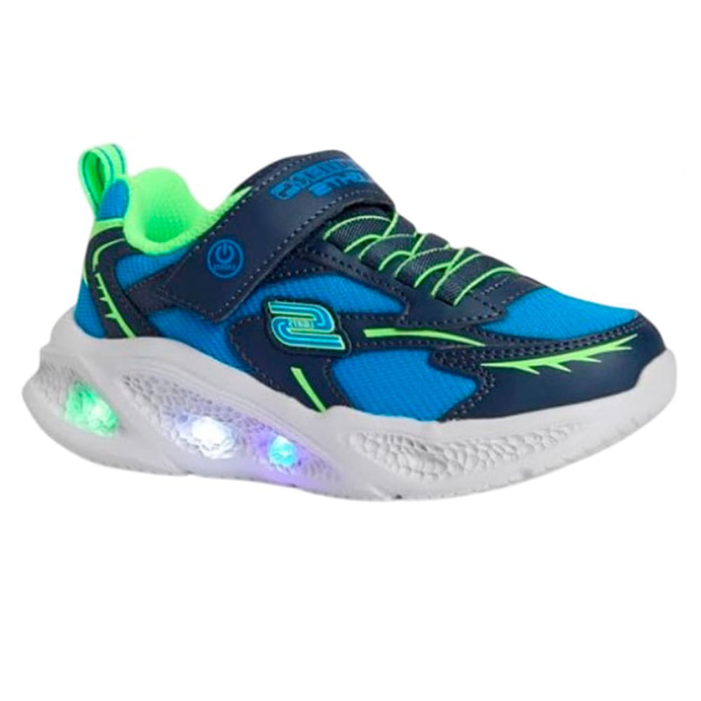 Zapato deportivo casual Skechers azul para niño