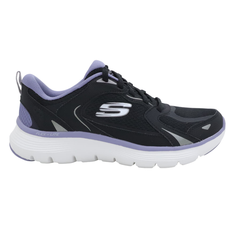 Zapato casual Skechers Flex Appeal color negro para mujer