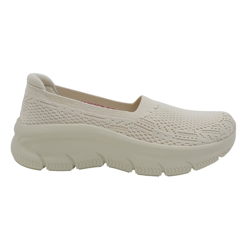 Zapato casual Skechers Modern color beige para mujer