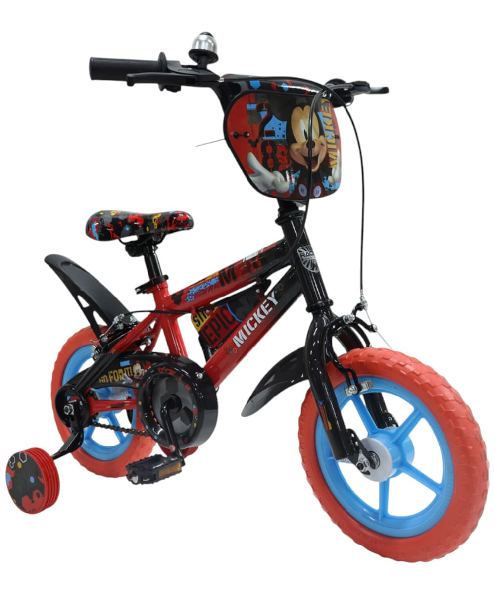 Bicicleta Mickey Mouse Rin 12 standard deluxe para niño