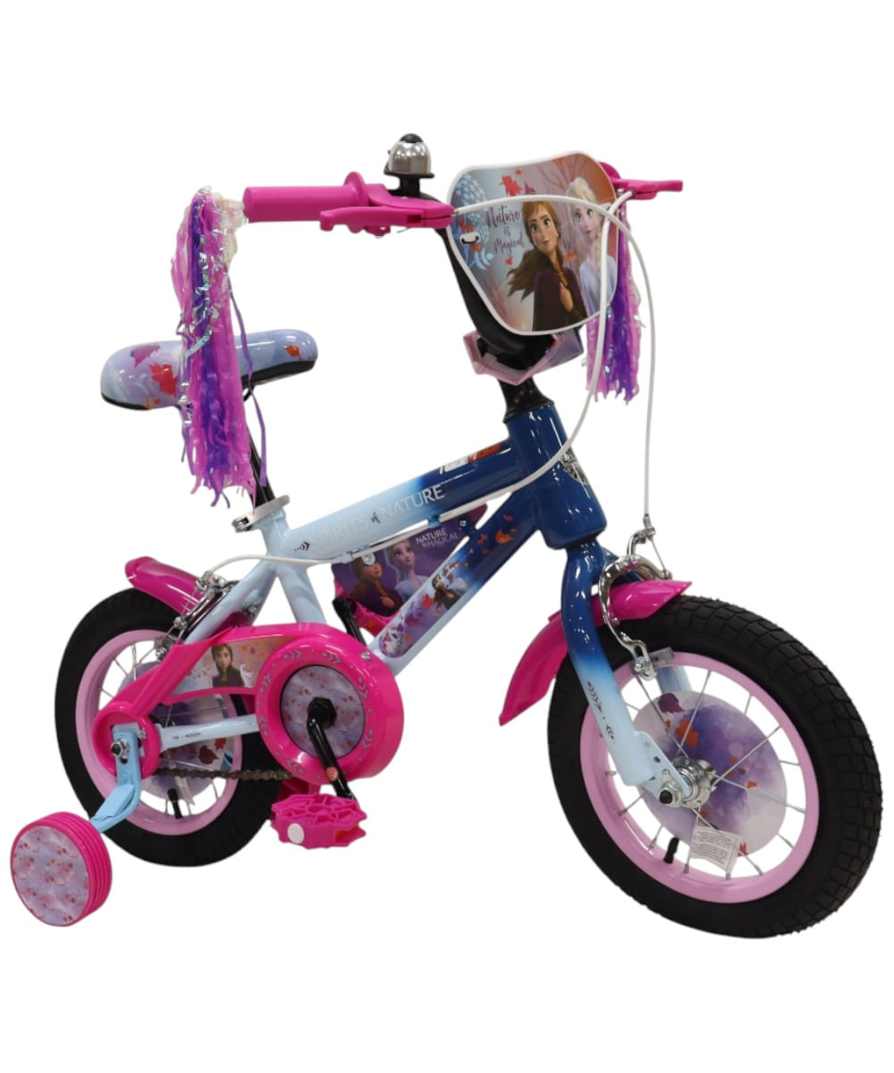 Bicicleta Frozen Rin 12 super deluxe para niña