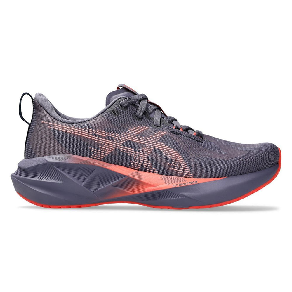 Zapato deportivo Asics Novablast 5 morado para mujer