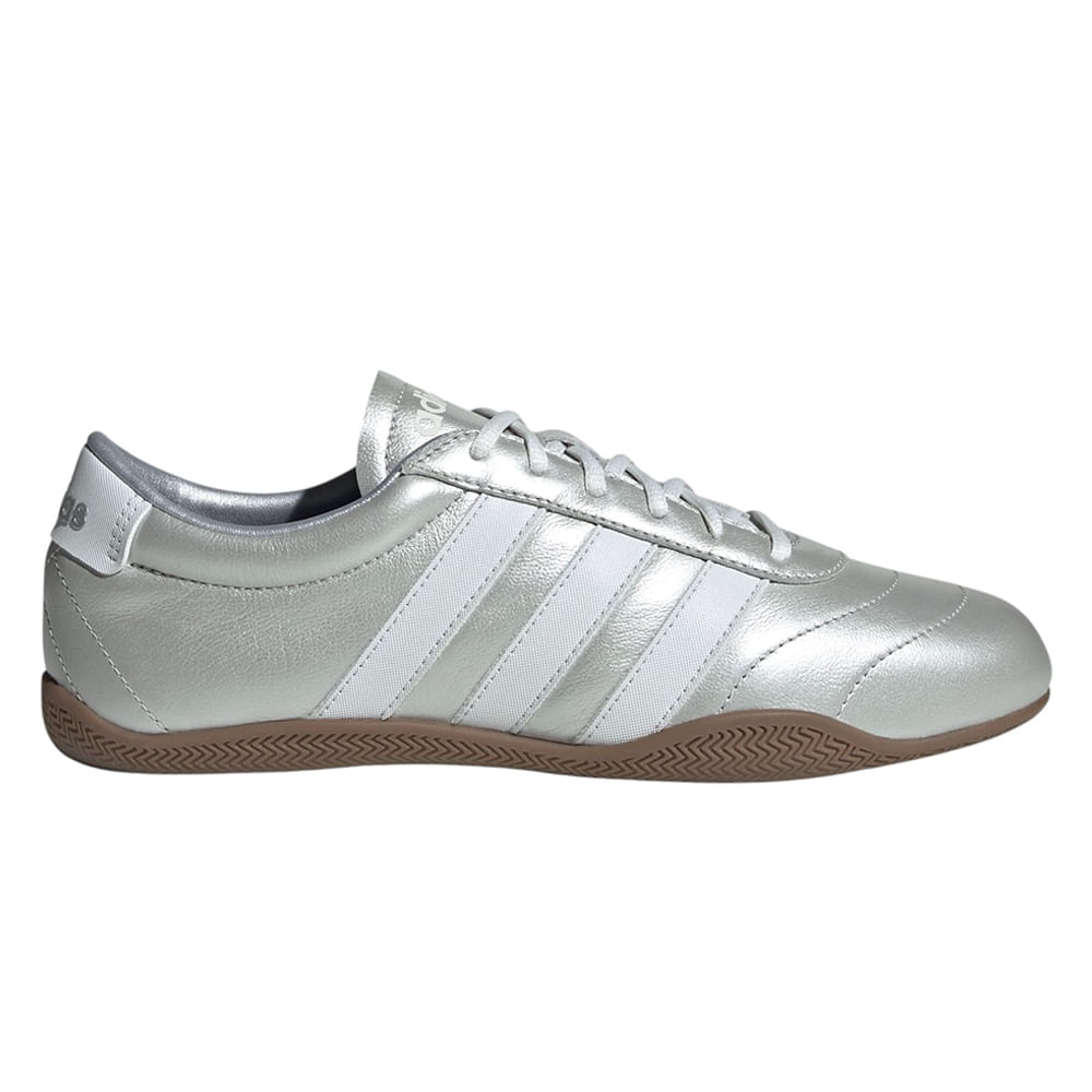 Zapato Adidas Grand Court Lo casual color plateado para mujer