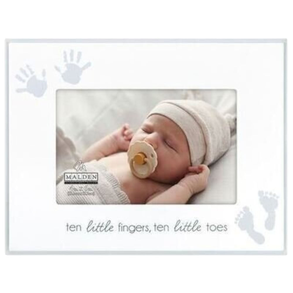 Portarretrato Malden "Ten little fingers" de vidrio 10.2x15.2 cm